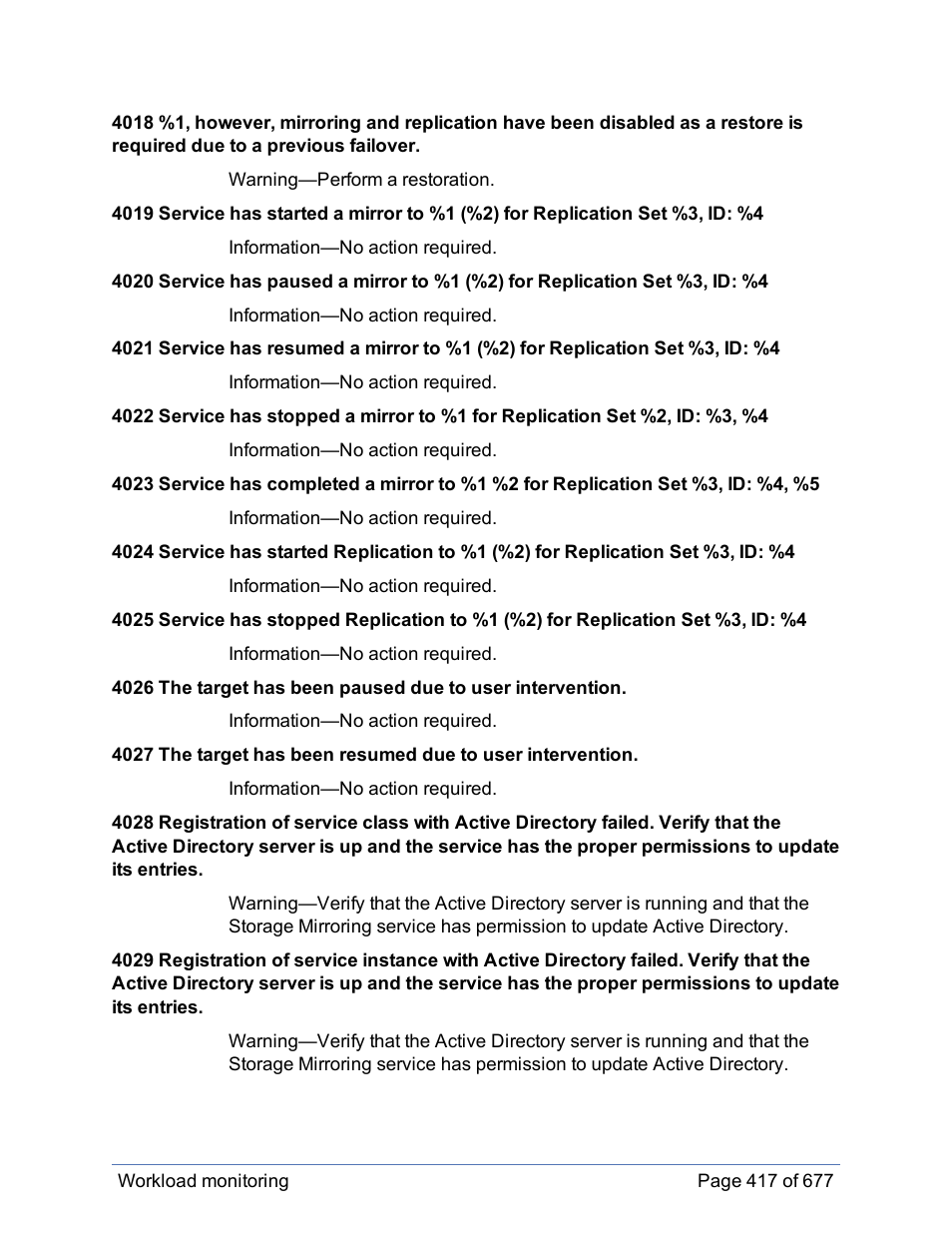 HP Storage Mirroring Software User Manual | Page 418 / 678