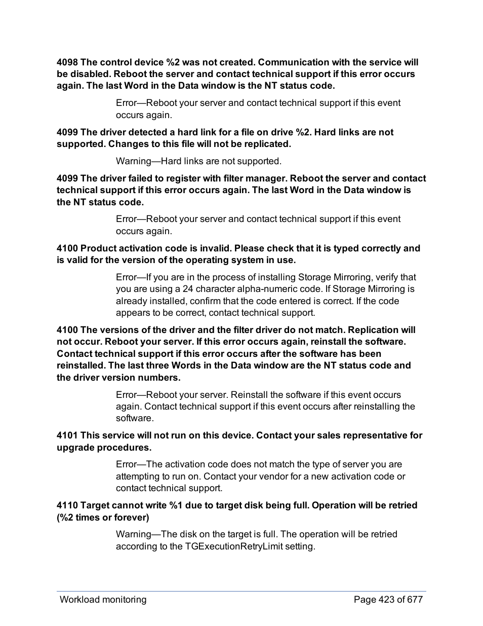 HP Storage Mirroring Software User Manual | Page 424 / 678