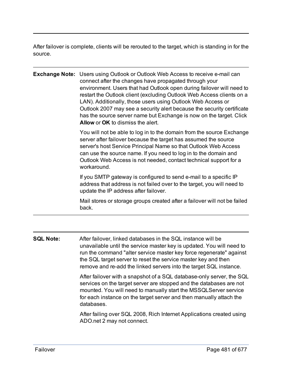 HP Storage Mirroring Software User Manual | Page 482 / 678