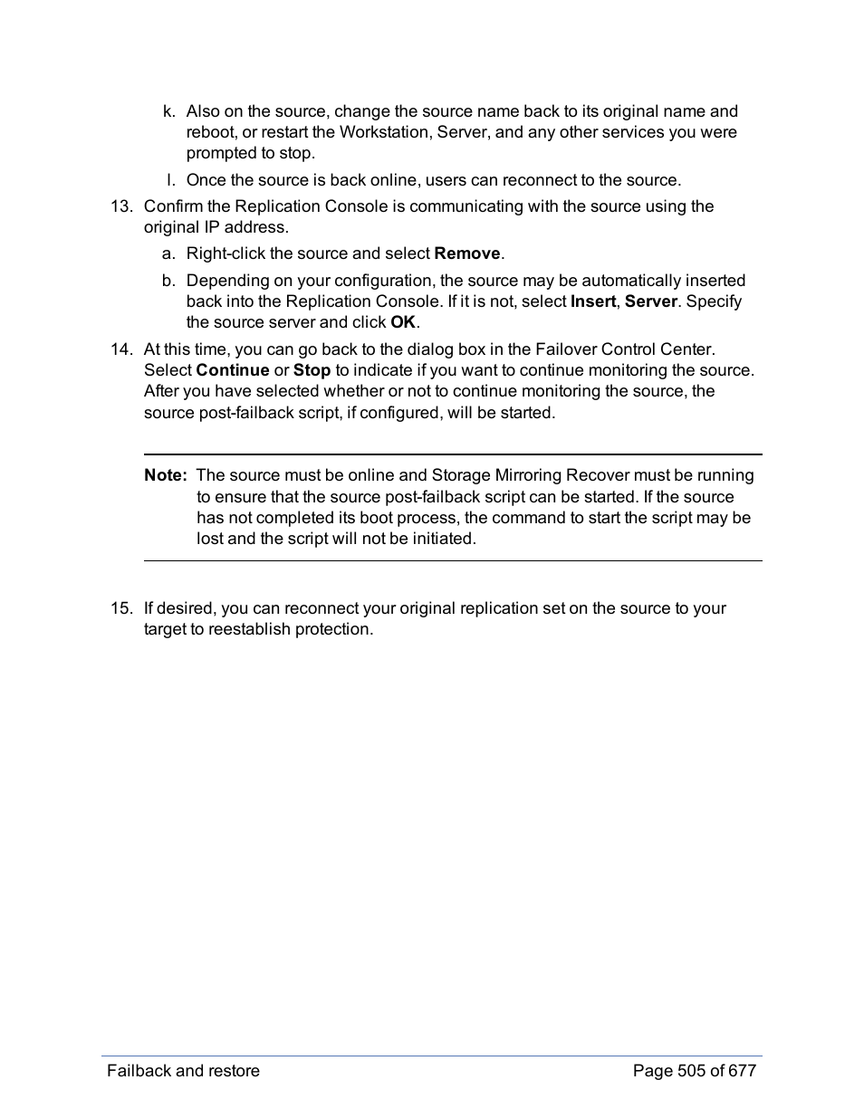 HP Storage Mirroring Software User Manual | Page 506 / 678