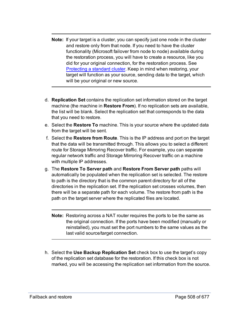 HP Storage Mirroring Software User Manual | Page 509 / 678