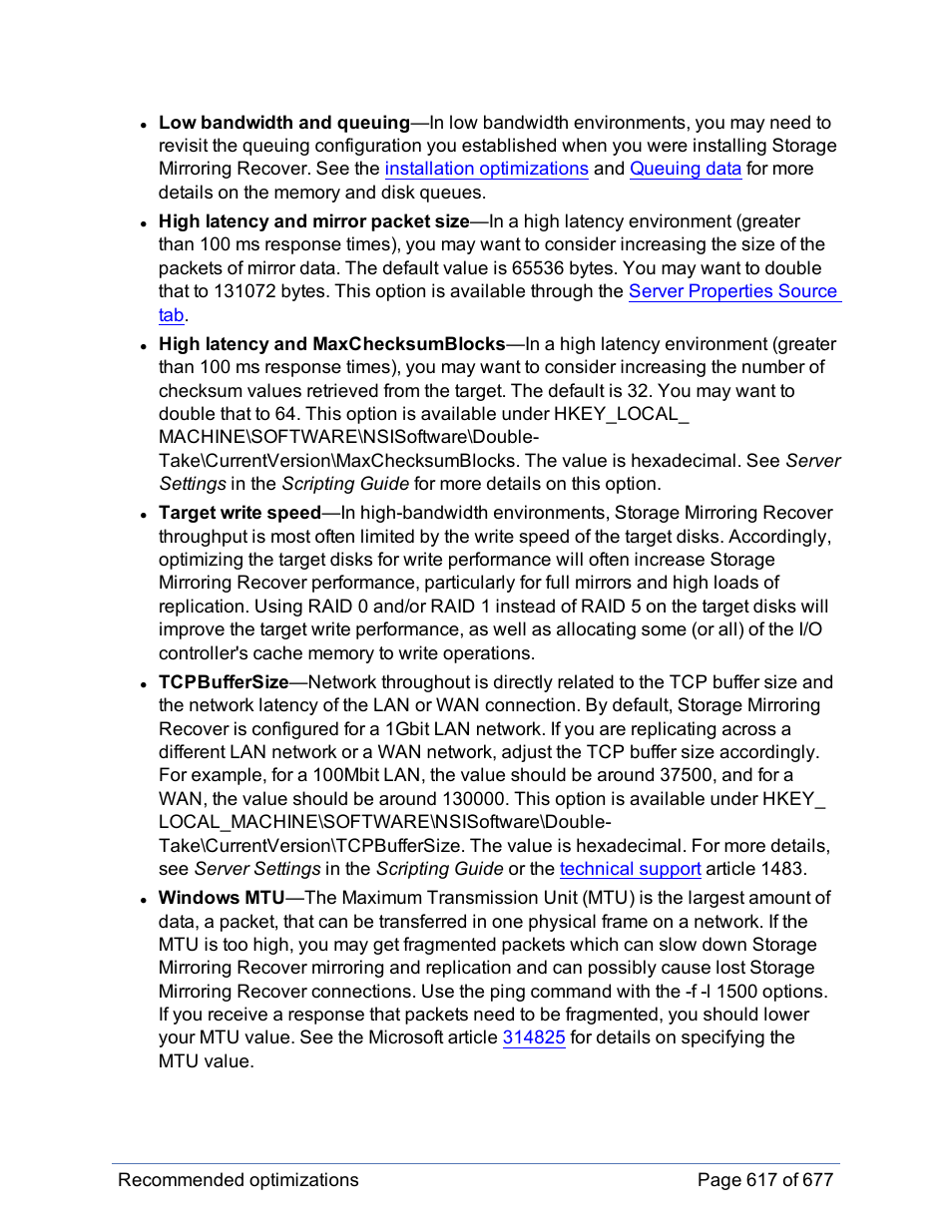 HP Storage Mirroring Software User Manual | Page 618 / 678