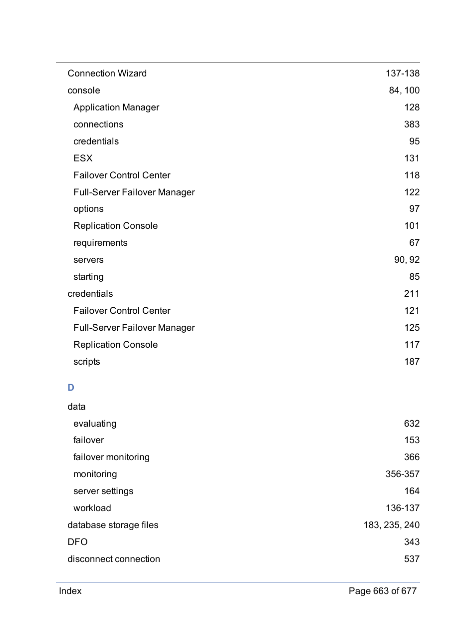 HP Storage Mirroring Software User Manual | Page 664 / 678