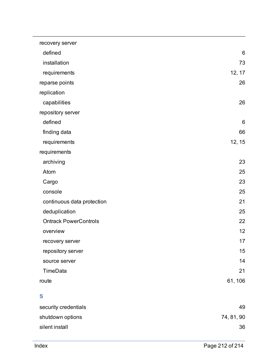 HP Storage Mirroring Software User Manual | Page 213 / 215