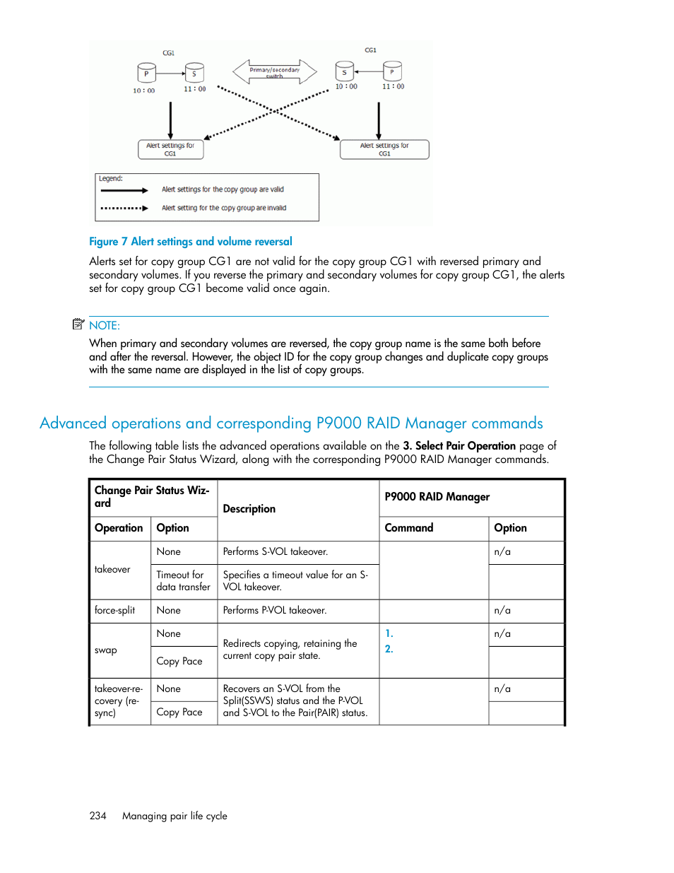 Alert settings and volume reversal, Advanced | HP XP P9000 Command View Advanced Edition Software User Manual | Page 234 / 470
