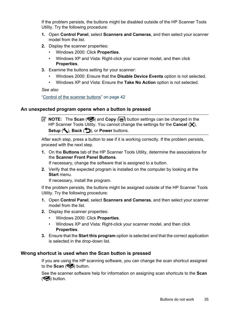 HP Scanjet N6310 Document Flatbed Scanner User Manual | Page 37 / 48