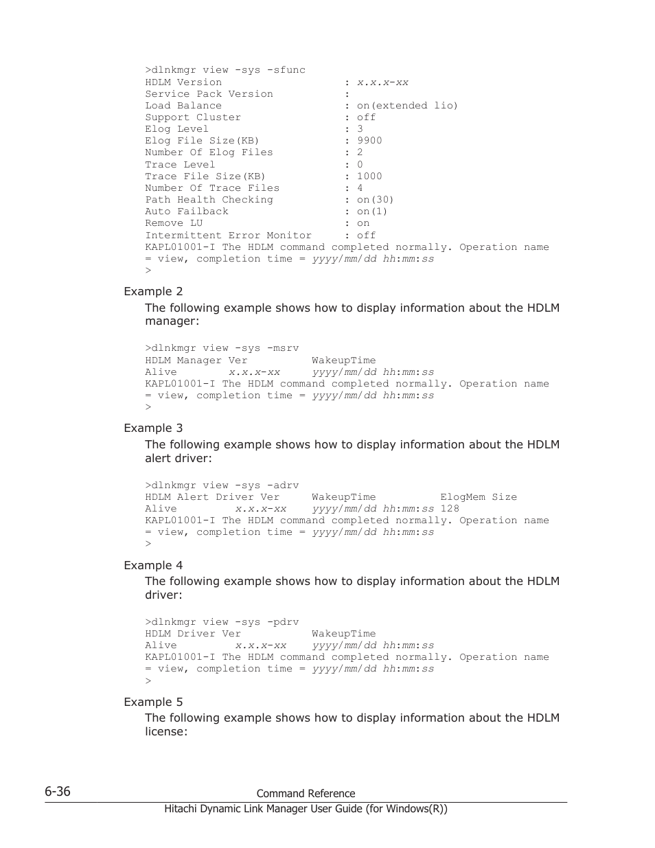 HP Hitachi Dynamic Link Manager Software User Manual | Page 224 / 422