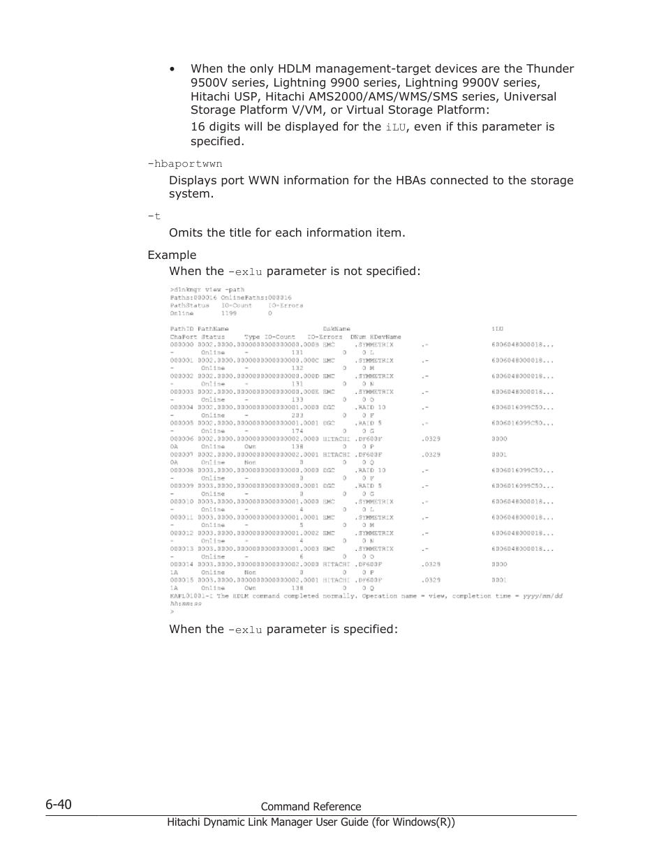 HP Hitachi Dynamic Link Manager Software User Manual | Page 228 / 422