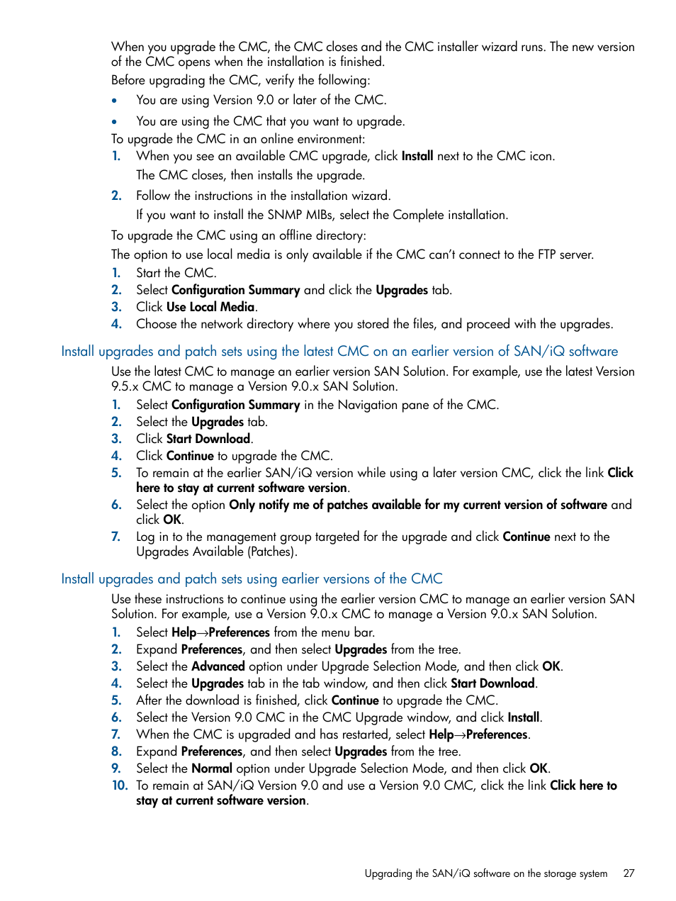 HP LeftHand P4000 Virtual SAN Appliance Software User Manual | Page 27 / 275