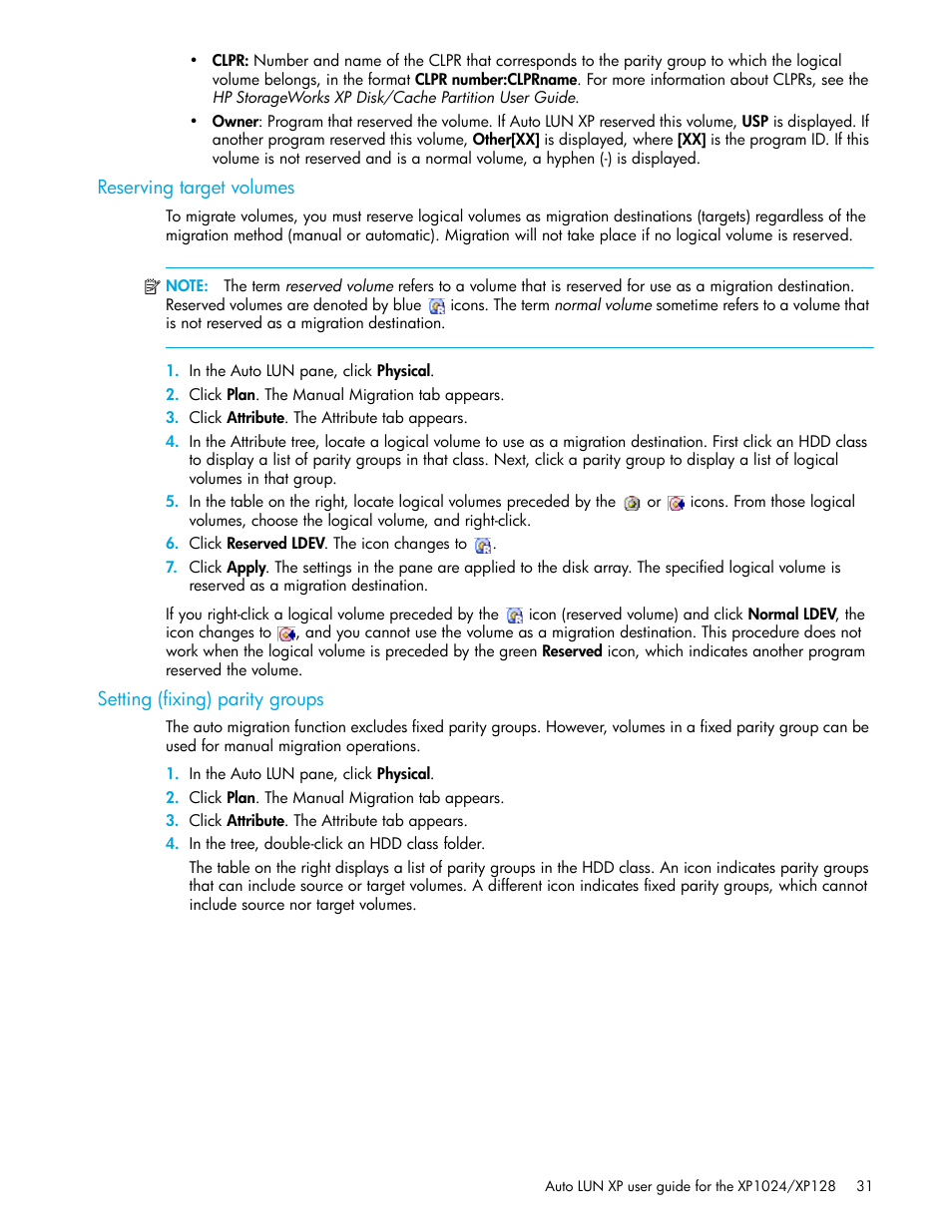 HP XP Auto LUN Software User Manual | Page 31 / 56