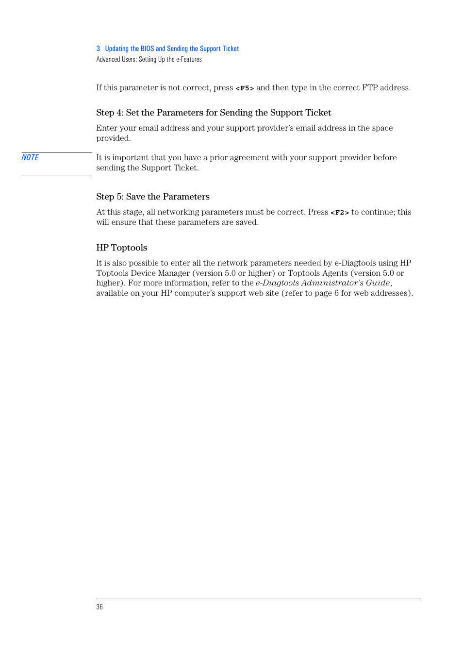 Step 5: save the parameters, Hp toptools | HP e-PC c10s10 User Manual | Page 36 / 82