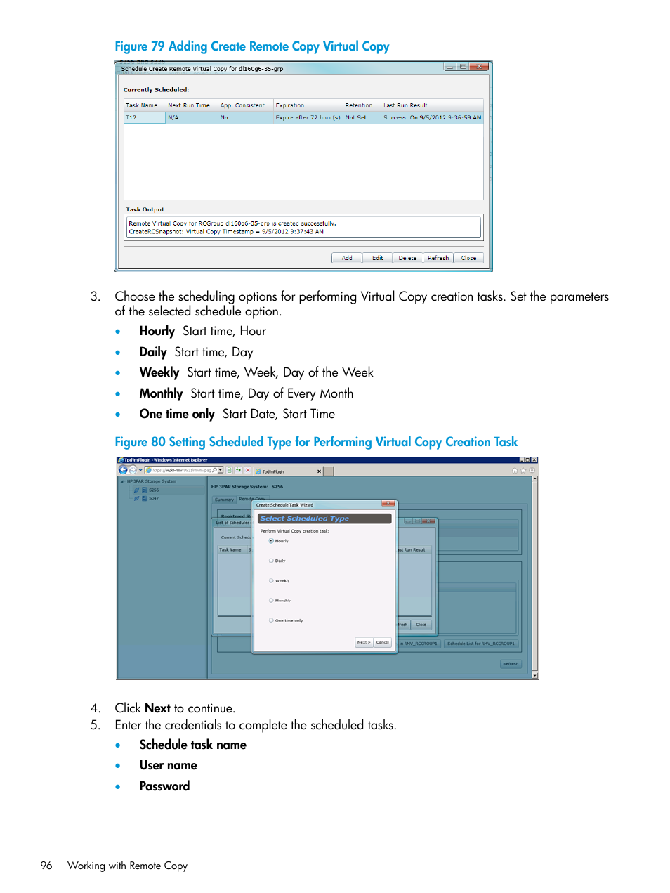 HP 3PAR Application Software Suite for VMware User Manual | Page 96 / 126