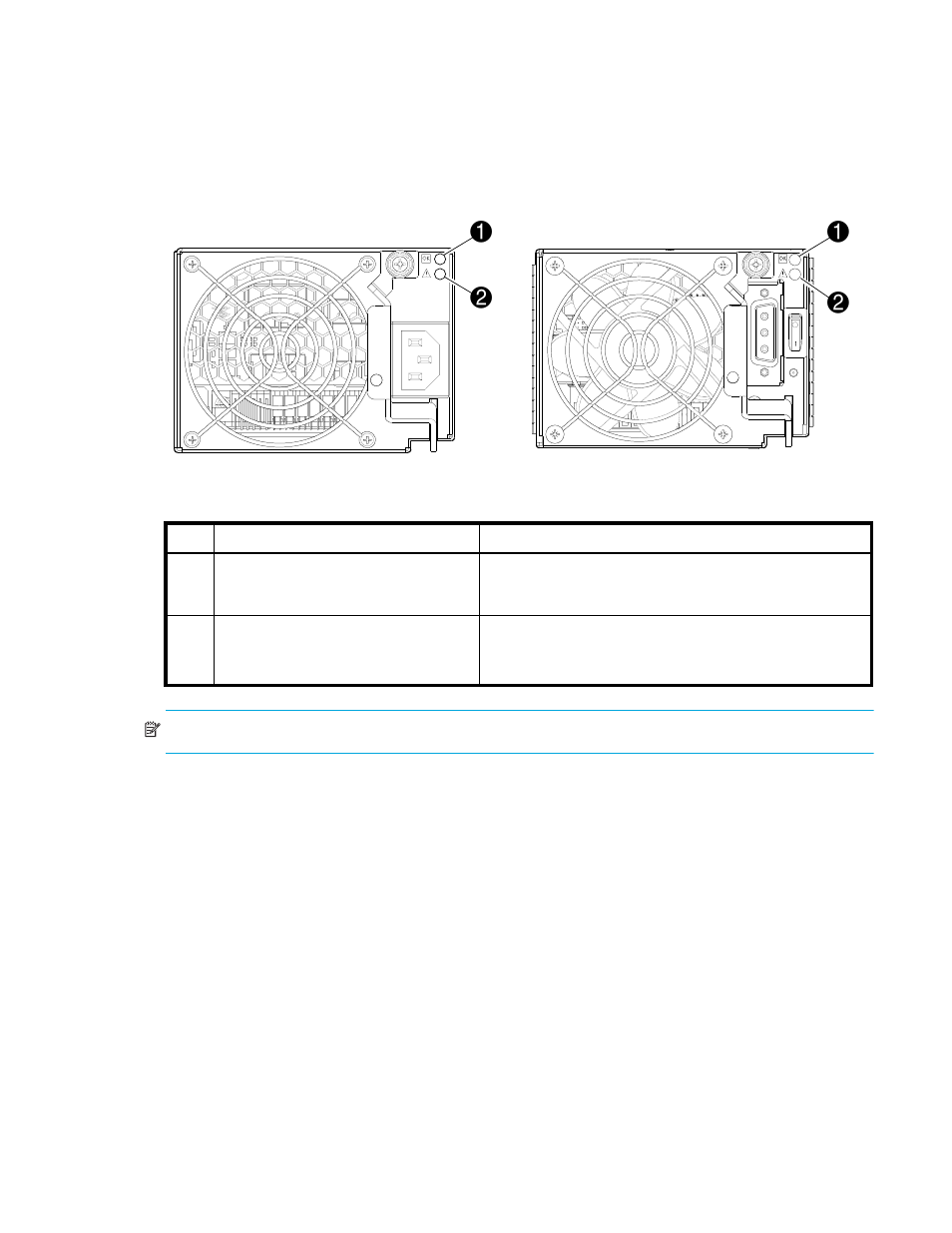 Power supply leds | HP P2000 G3 MSA Array Systems User Manual | Page 63 / 76