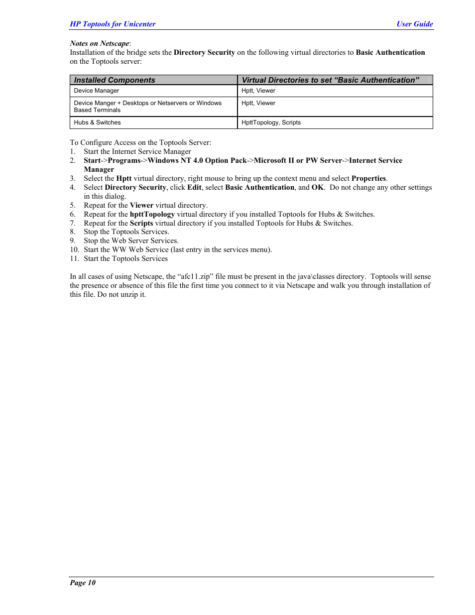 HP TopTools User Manual | Page 10 / 85