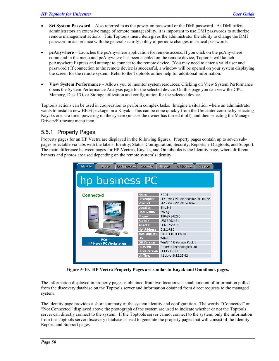 HP TopTools User Manual | Page 50 / 85