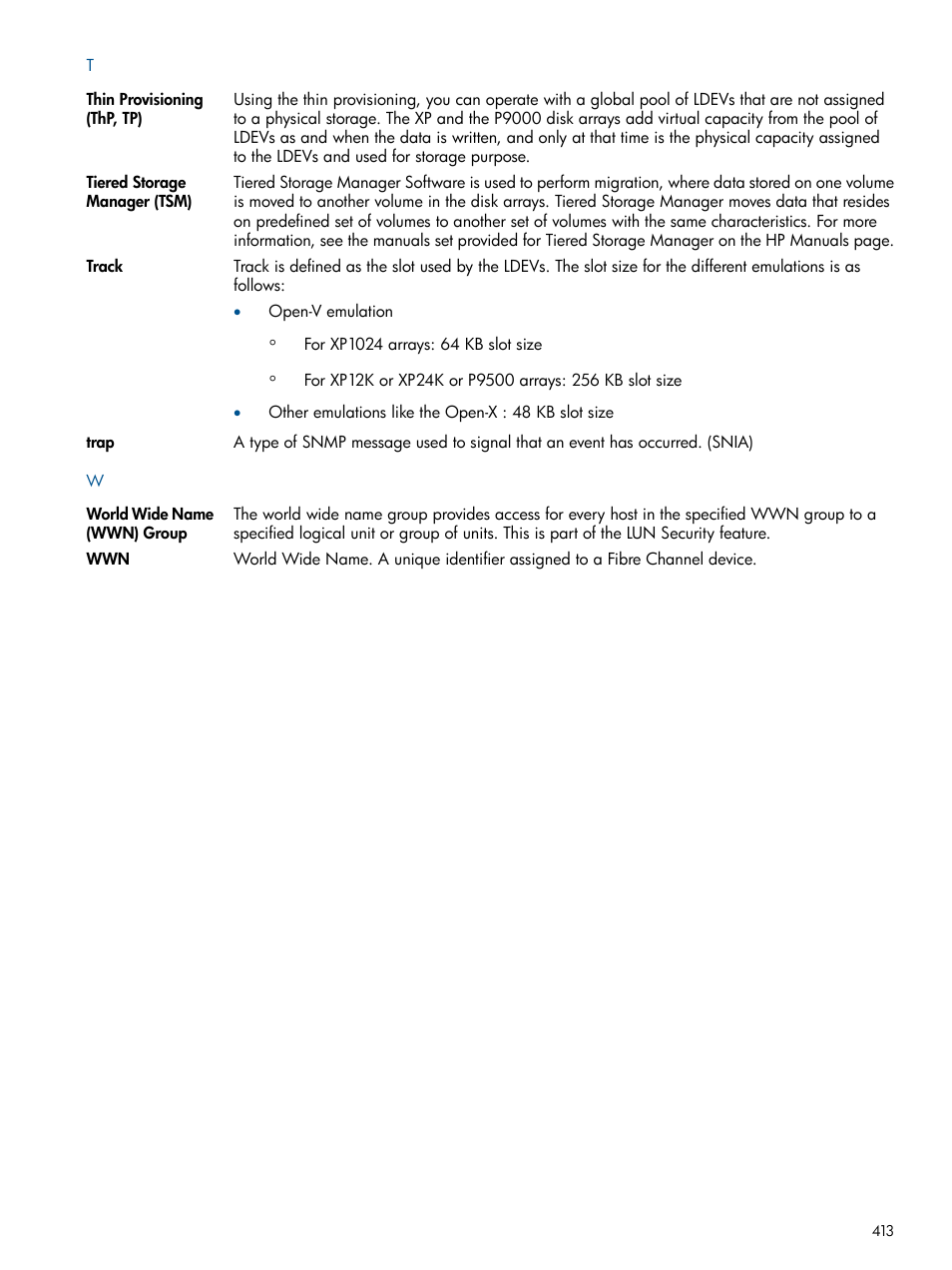 HP XP Performance Advisor Software User Manual | Page 413 / 417