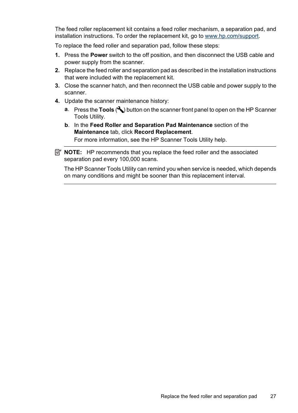 HP Scanjet N7710 Document Sheet-feed Scanner User Manual | Page 29 / 42