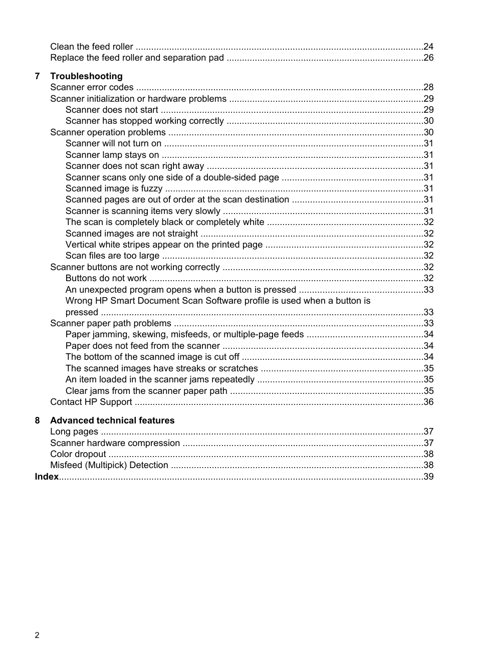 HP Scanjet N7710 Document Sheet-feed Scanner User Manual | Page 4 / 42