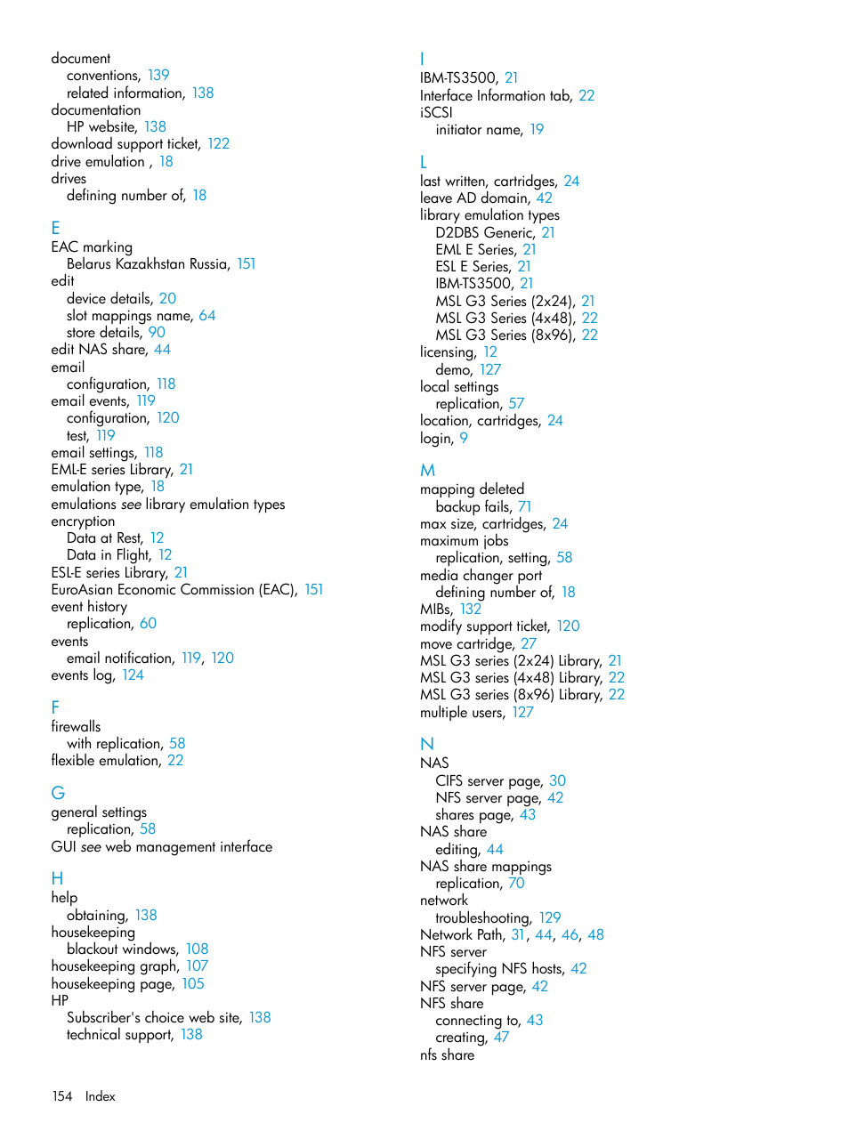 HP StoreOnce Backup User Manual | Page 154 / 156
