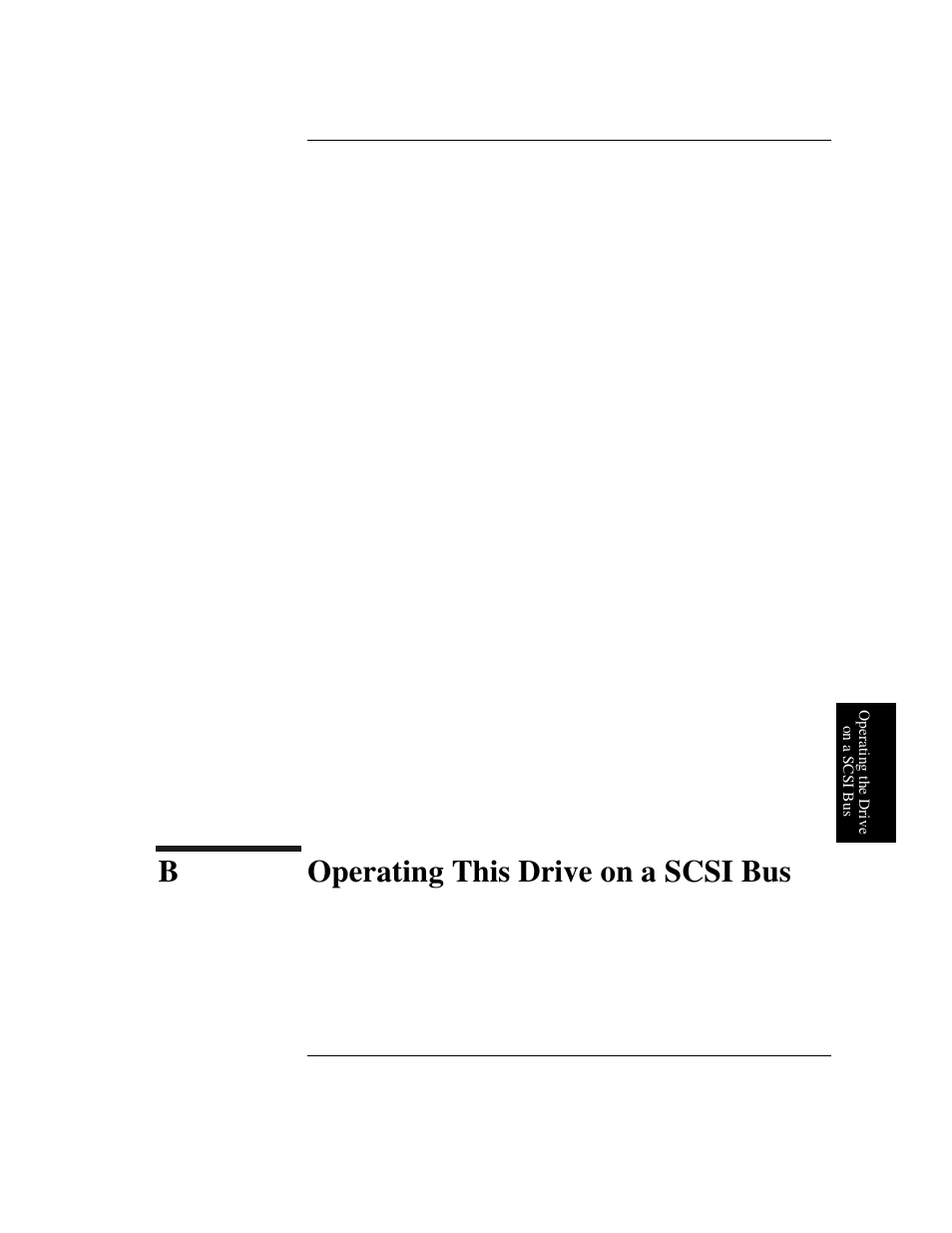 B operating this drive on a scsi bus, B. operating this drive on a scsi bus, Boperating this drive on a scsi bus | HP Optical Jukeboxes User Manual | Page 57 / 77