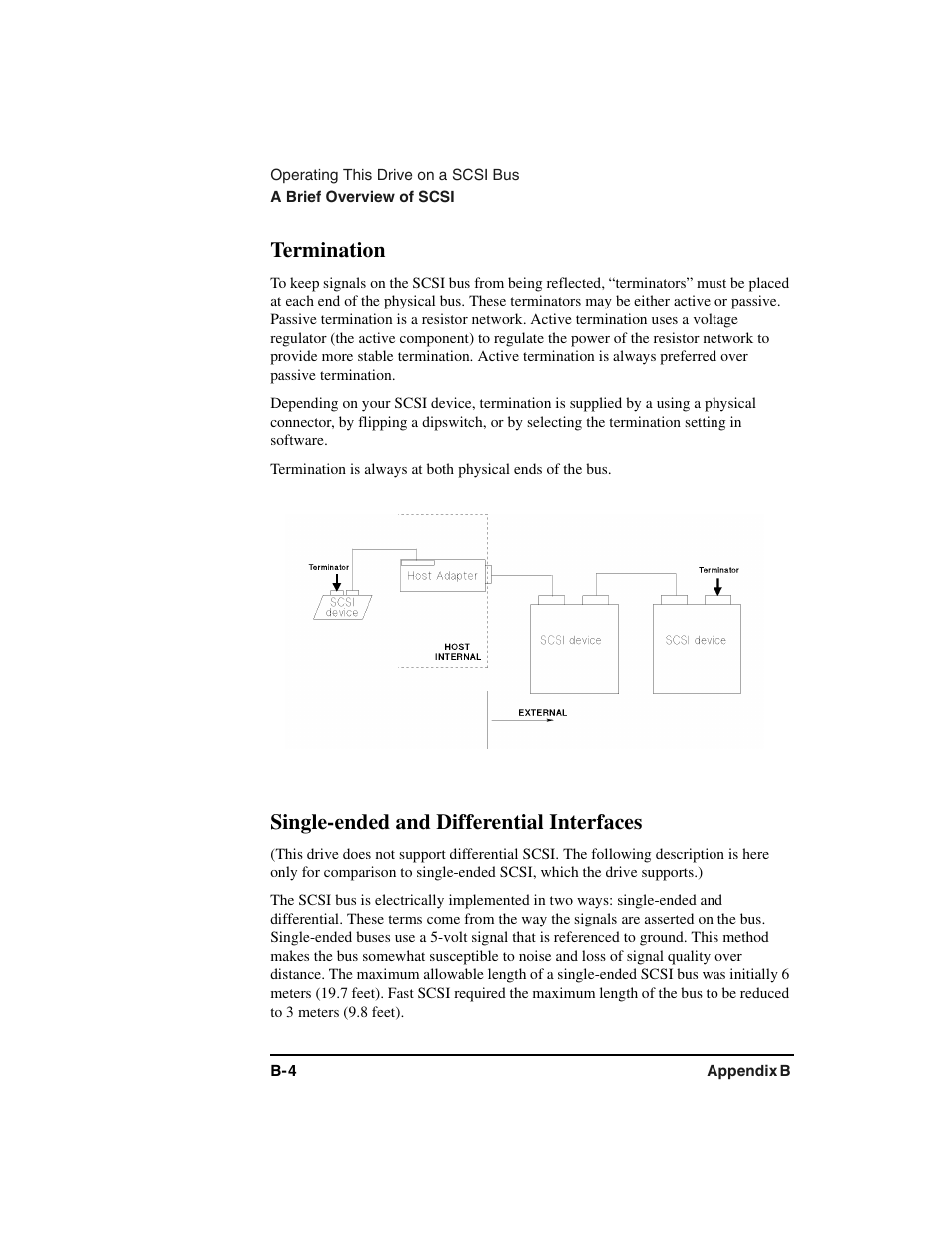 Termination, Single-ended and differential interfaces | HP Optical Jukeboxes User Manual | Page 60 / 77