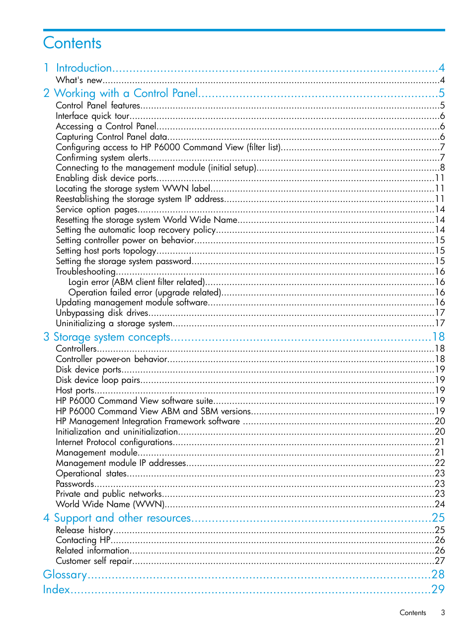 HP P6000 Command View Software User Manual | Page 3 / 29