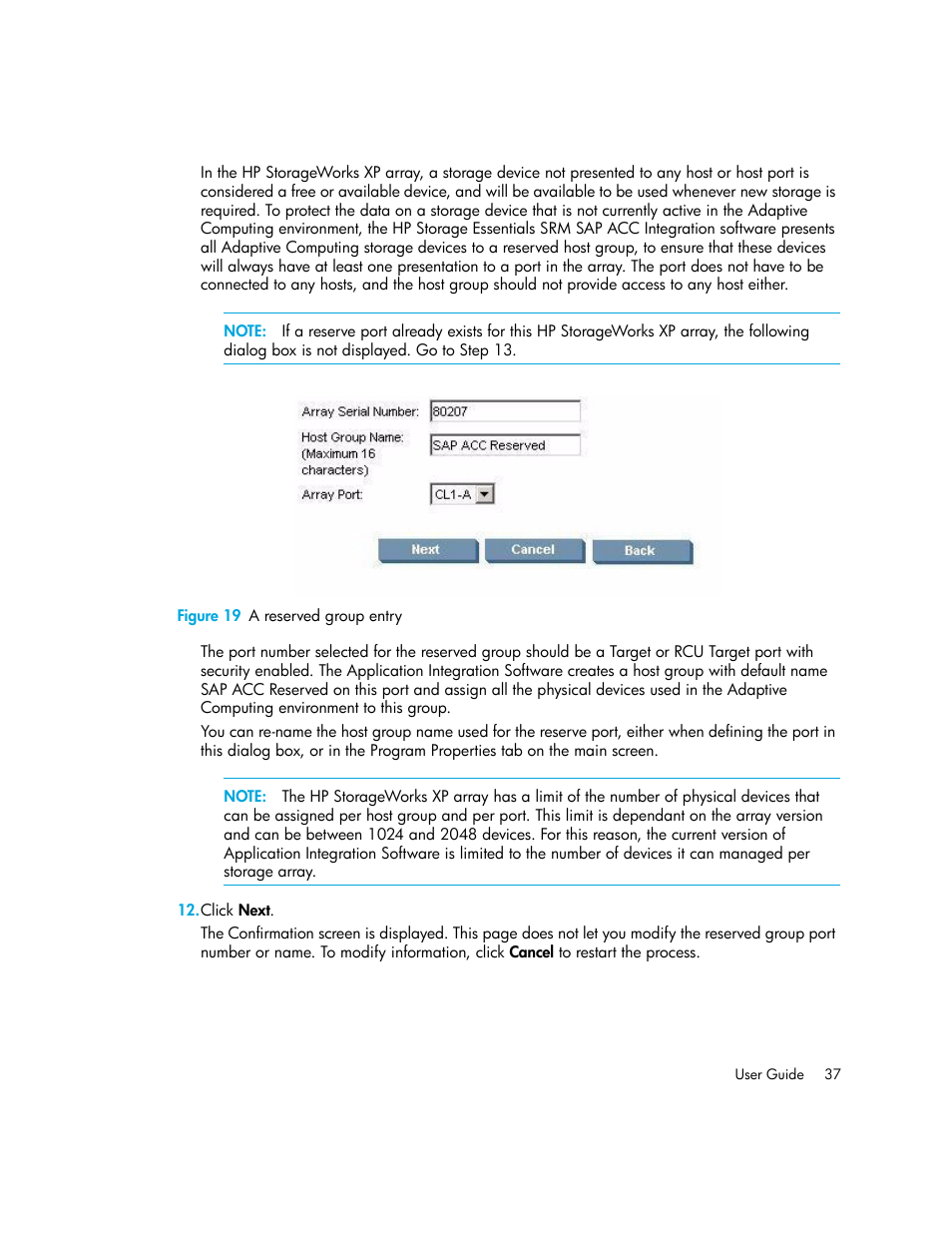 19 a reserved group entry | HP Storage Essentials Standard Edition SRM Software User Manual | Page 51 / 90