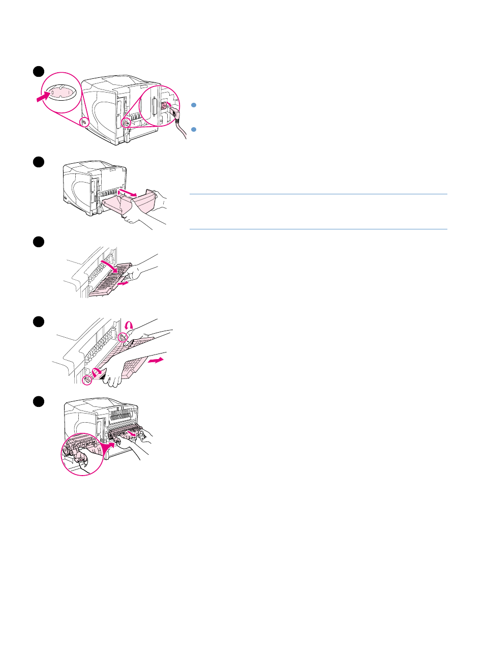Clearing jams from the fuser area, Clearing jams | HP LaserJet 4300 Printer series User Manual | Page 106 / 218