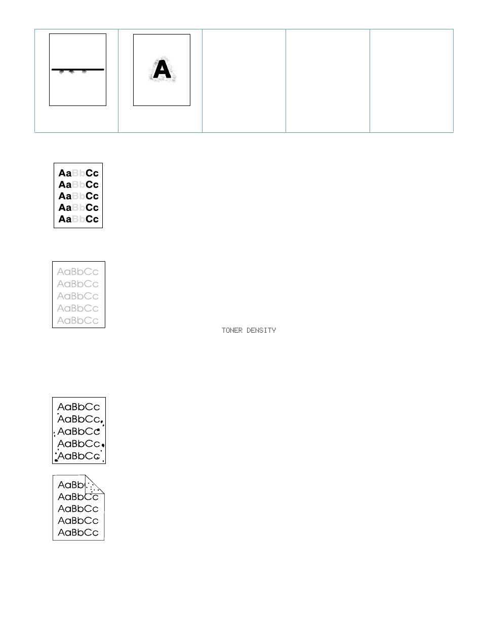 Light print (partial, Light print (entire, Light print (partial page) | Light print (entire page), Specks | HP LaserJet 4300 Printer series User Manual | Page 127 / 218