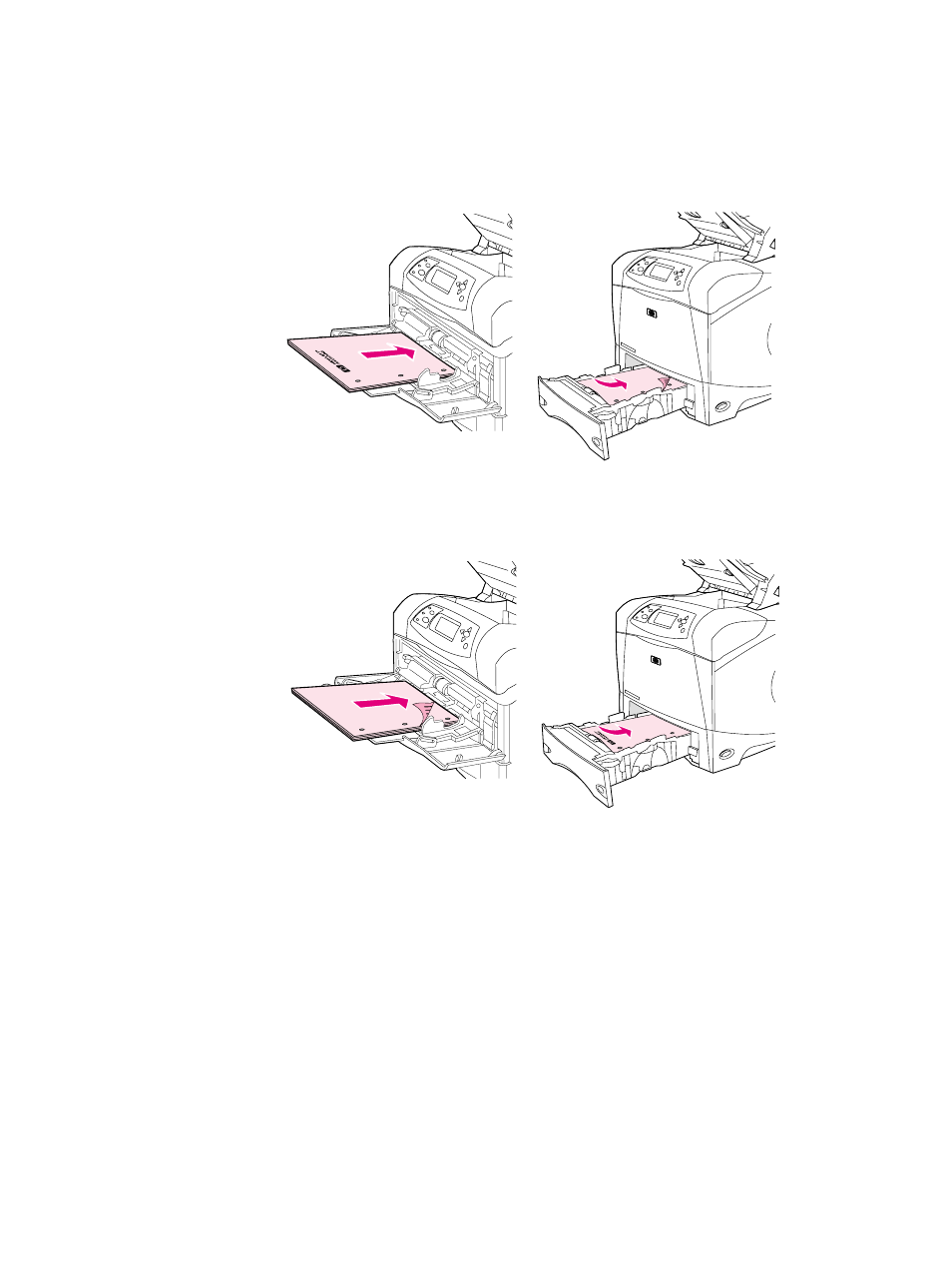 Orientation of paper when a stapler is installed | HP LaserJet 4300 Printer series User Manual | Page 40 / 218