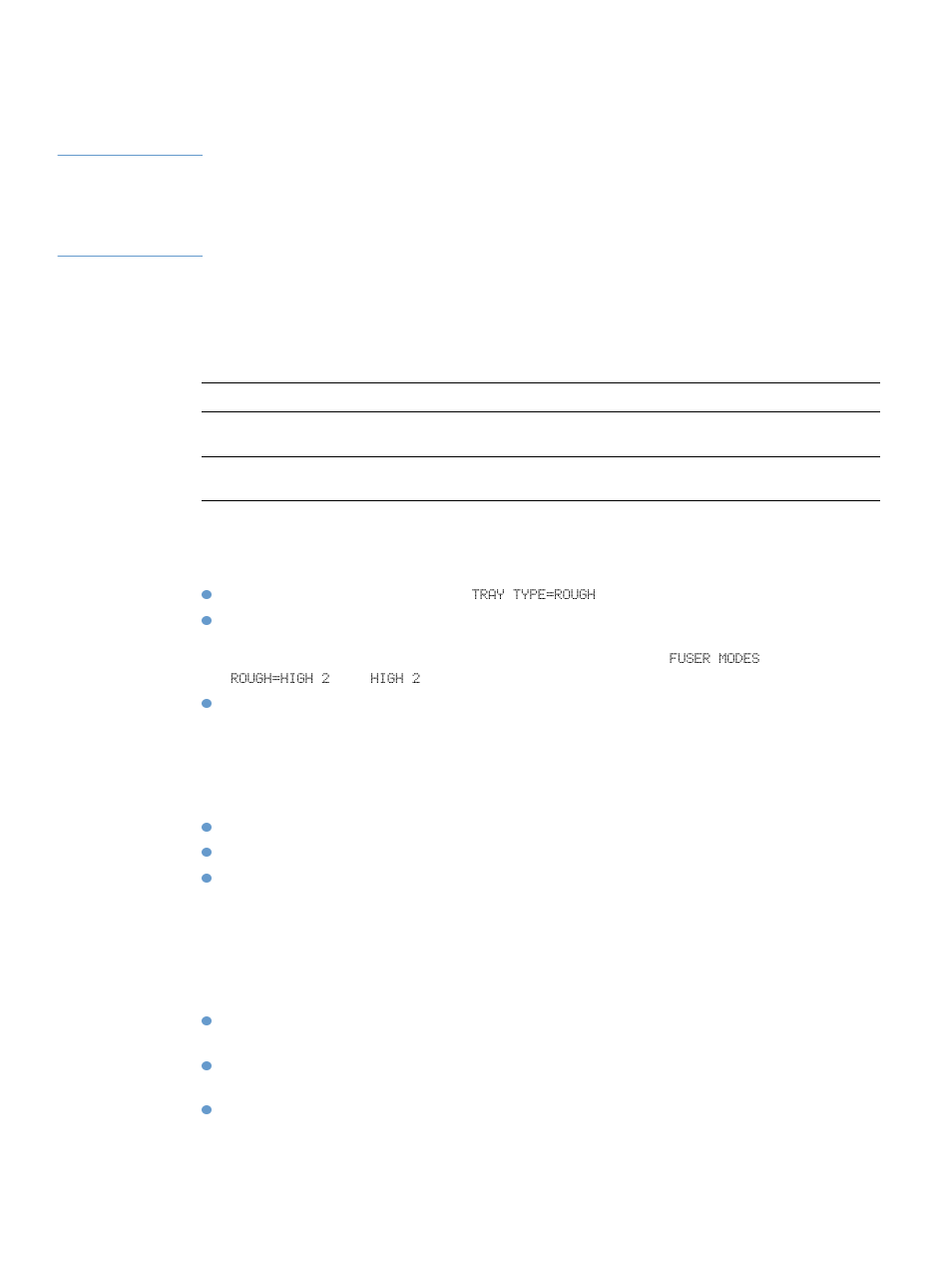 Printing small sizes, custom sizes, or heavy paper, Guidelines for custom-size paper, Guidelines for custom-size | Weight and sizes, Guidelines for heavy paper, Additional guidelines for small or narrow paper | HP LaserJet 4300 Printer series User Manual | Page 64 / 218