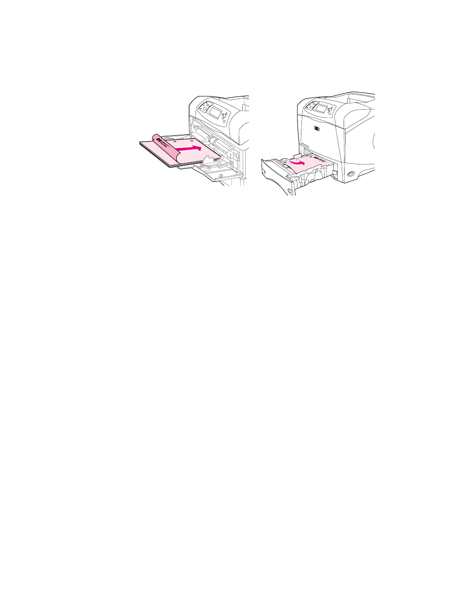 Orientation of paper for duplexing | HP LaserJet 4300 Printer series User Manual | Page 68 / 218