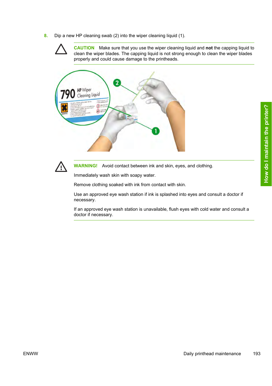 HP Designjet 10000s Printer series User Manual | Page 203 / 330