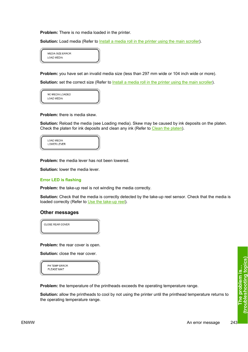 HP Designjet 10000s Printer series User Manual | Page 253 / 330
