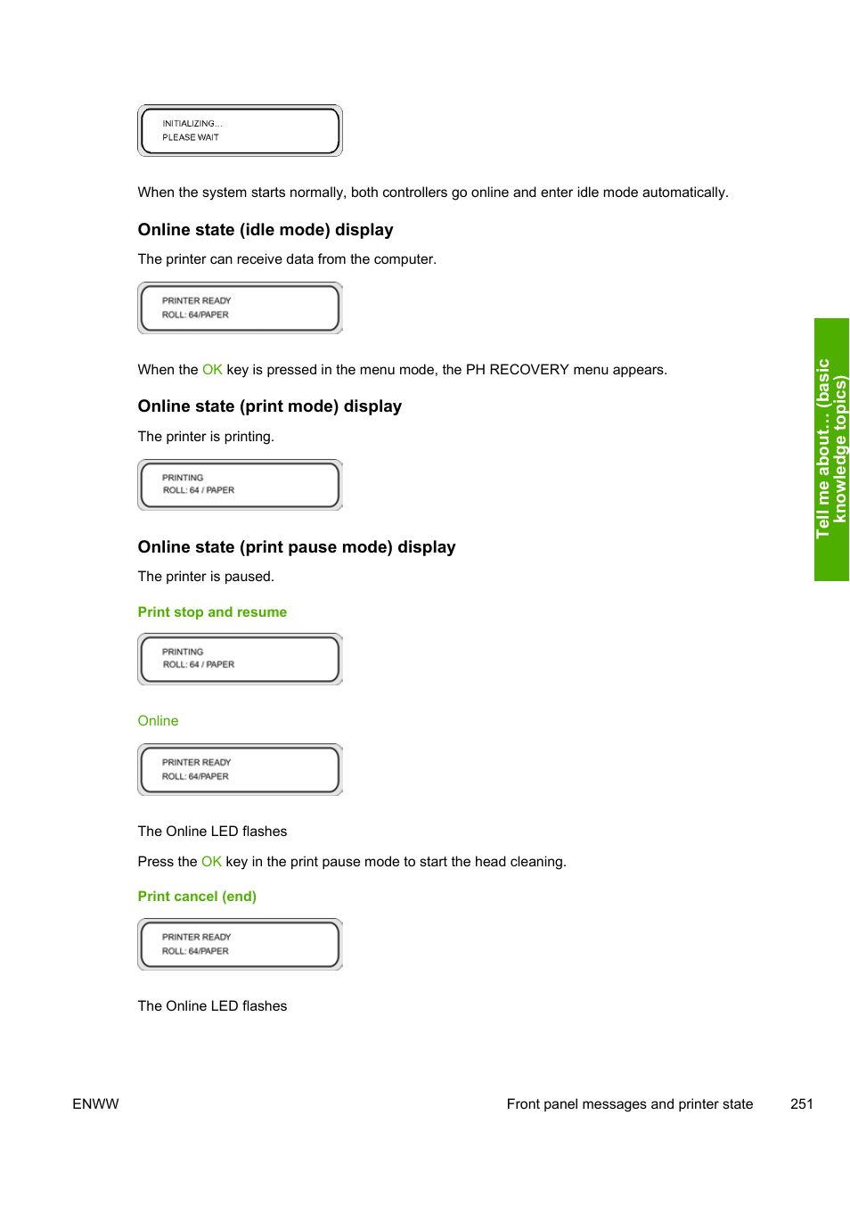 HP Designjet 10000s Printer series User Manual | Page 261 / 330