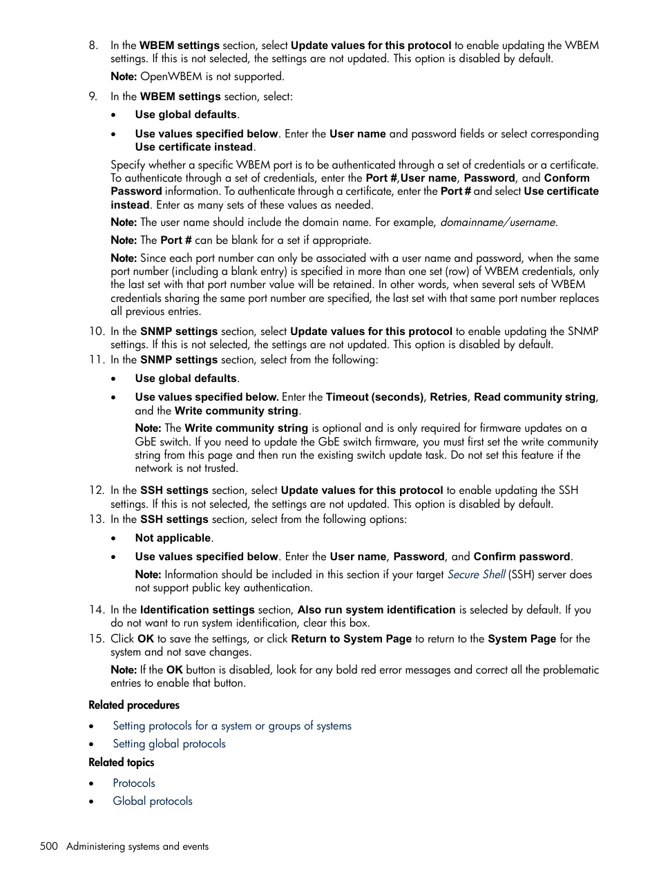 HP Systems Insight Manager User Manual | Page 500 / 679