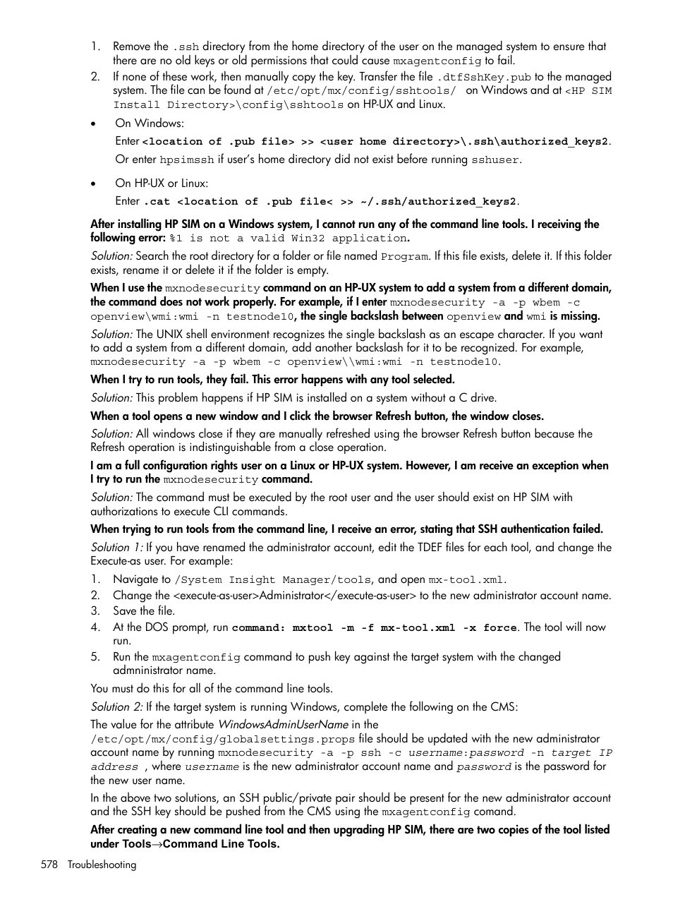 HP Systems Insight Manager User Manual | Page 578 / 679