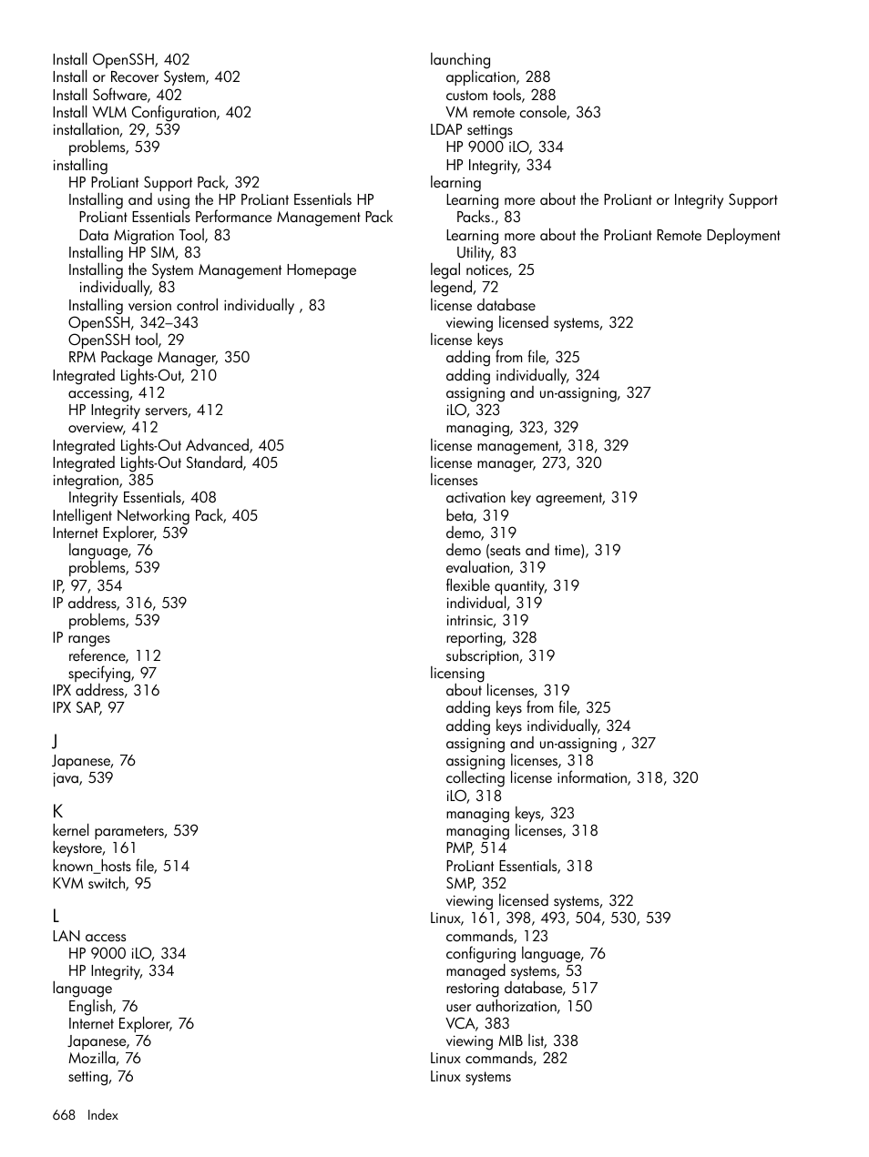 HP Systems Insight Manager User Manual | Page 668 / 679