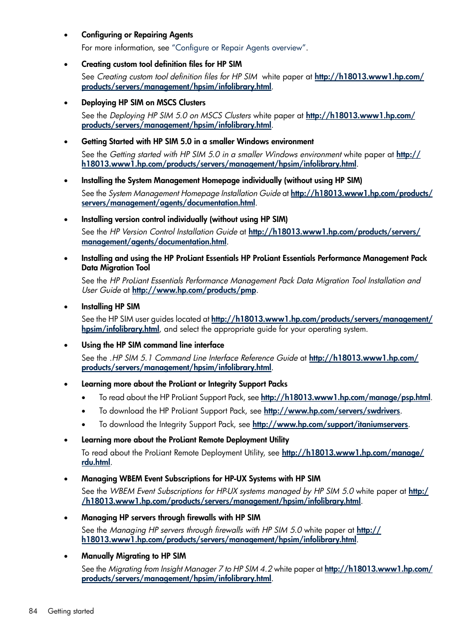 HP Systems Insight Manager User Manual | Page 84 / 679