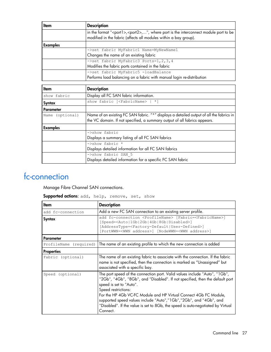 Fc-connection | HP Virtual Connect Flex-10 10Gb Ethernet Module for c-Class BladeSystem User Manual | Page 27 / 106