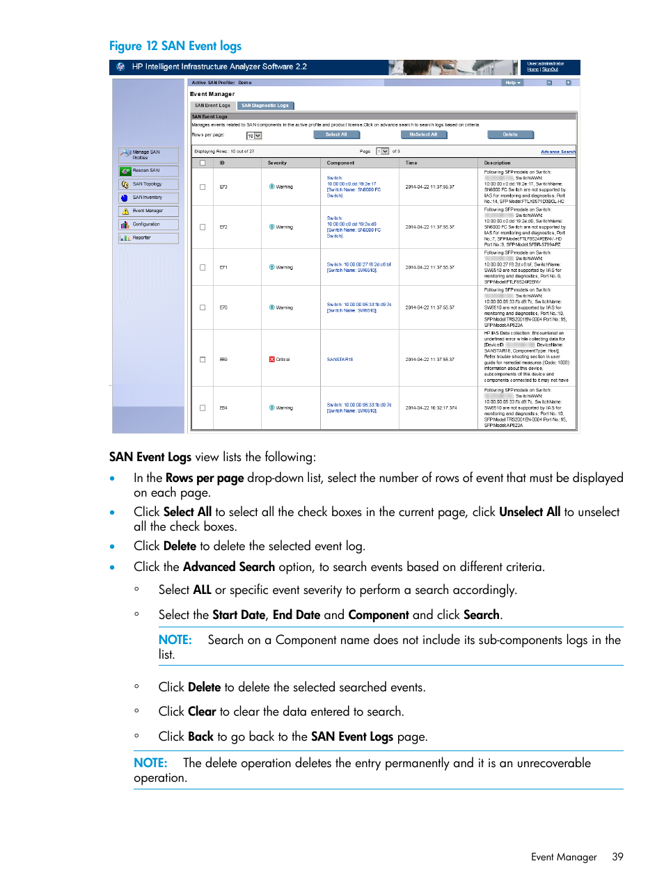 HP Intelligent Infrastructure Analyzer Software User Manual | Page 39 / 63