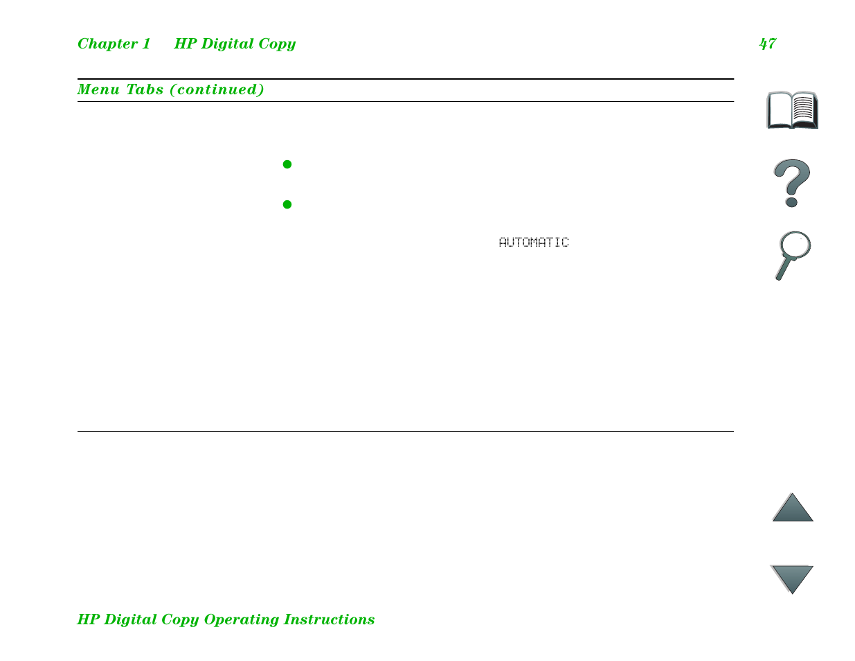 Paper tab | HP LaserJet 8100 Multifunction Printer series User Manual | Page 47 / 88