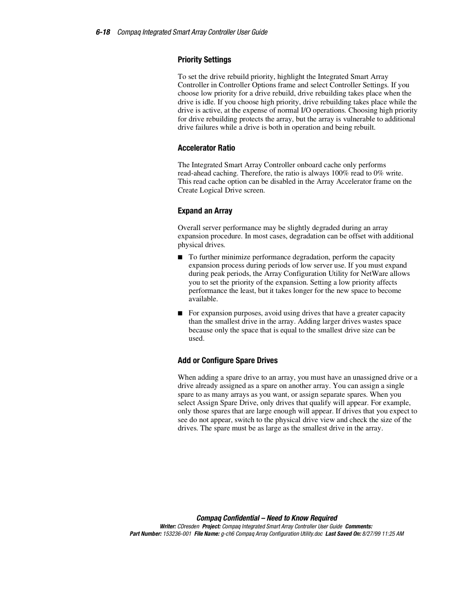 HP Compaq Integrated Smart Array Controller User Manual | Page 86 / 147