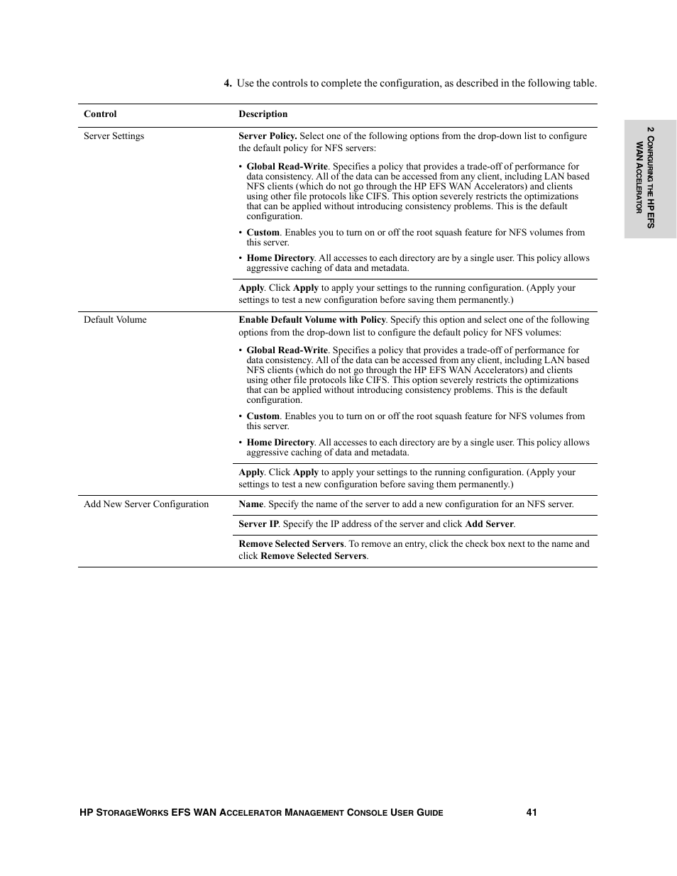 HP StorageWorks Enterprise File Services WAN Accelerator User Manual | Page 41 / 232