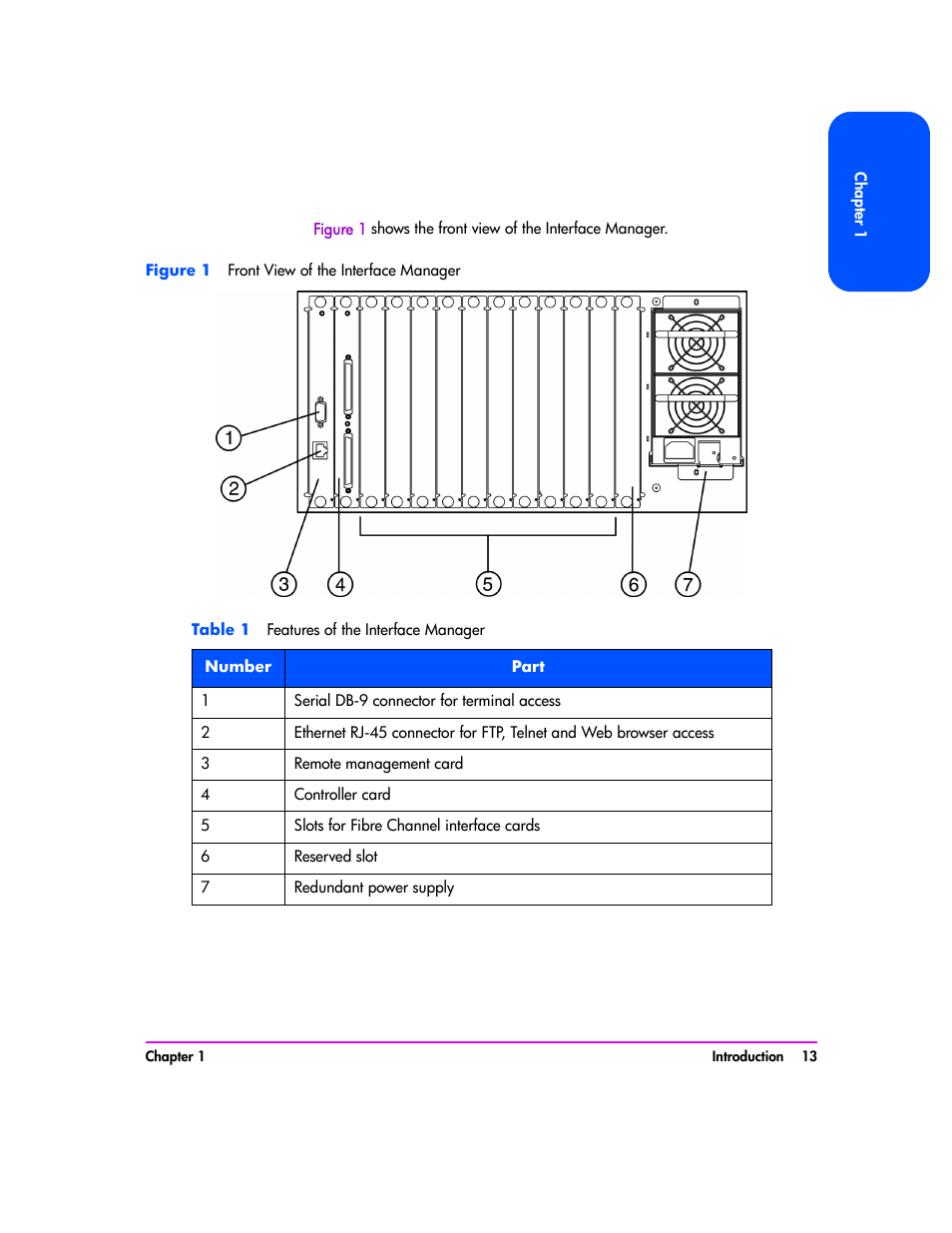 Table 1 features of the interface manager | HP Tape Library Interface Manager Software User Manual | Page 13 / 138