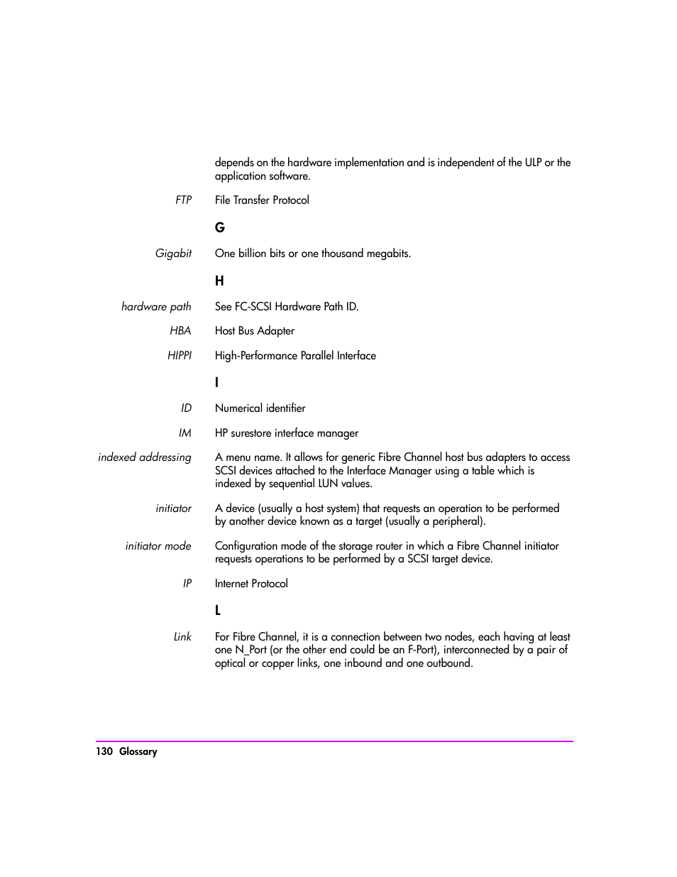 HP Tape Library Interface Manager Software User Manual | Page 130 / 138