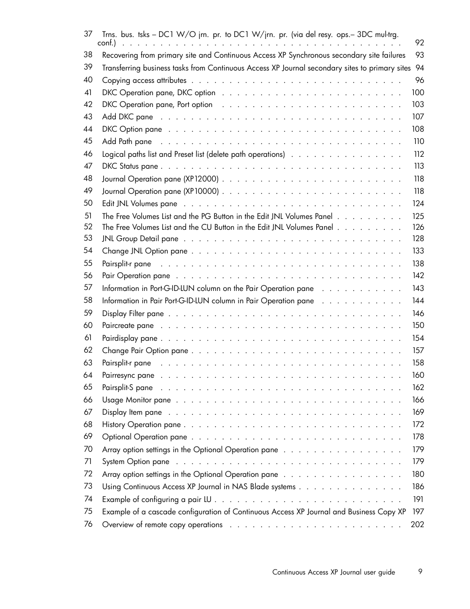 HP XP Continuous Access Software User Manual | Page 9 / 234