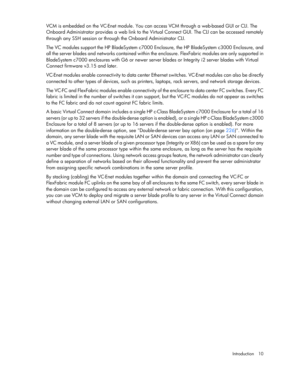 HP Virtual Connect 8Gb 24-port Fibre Channel Module for c-Class BladeSystem User Manual | Page 10 / 262