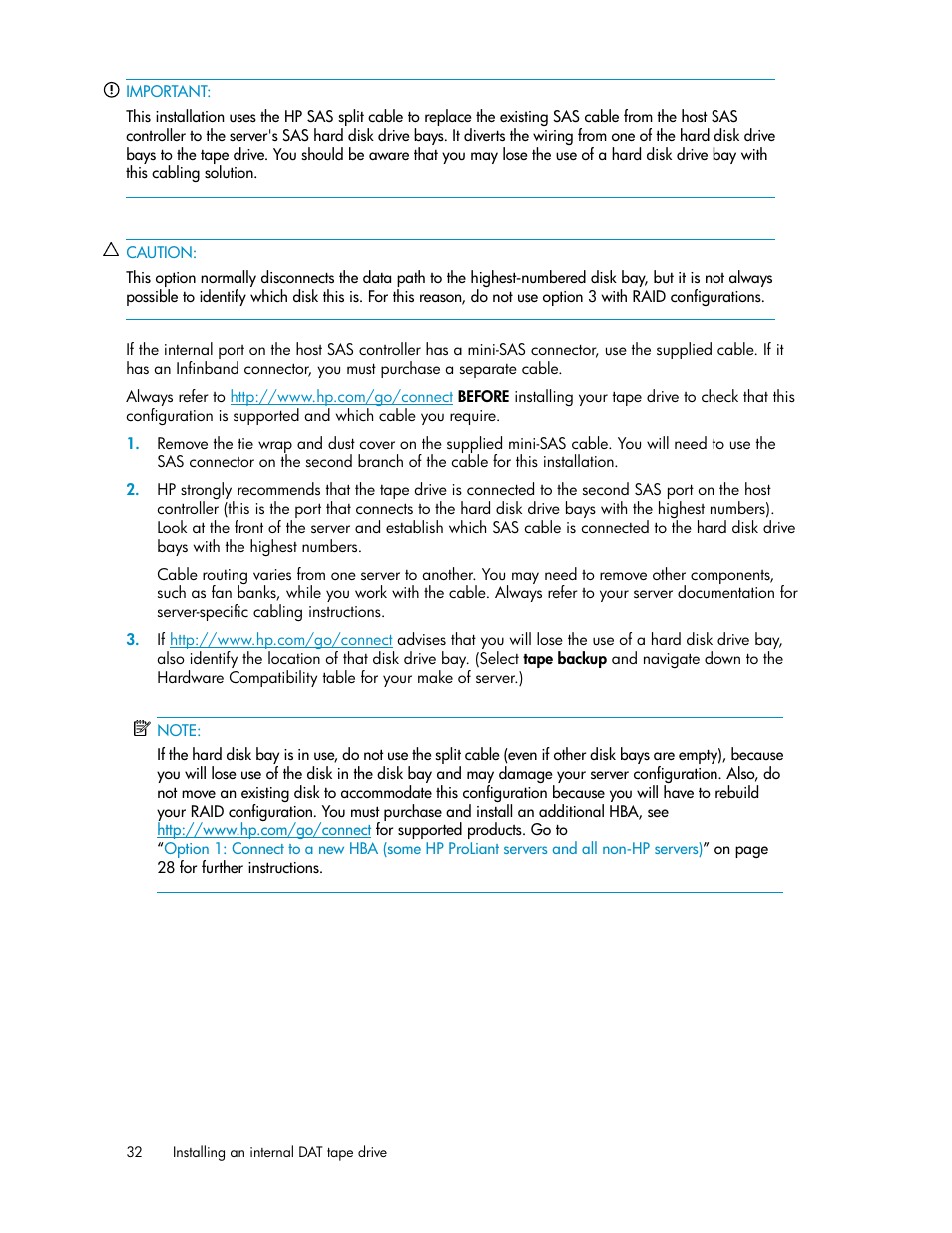HP StoreEver DAT Tape Drives User Manual | Page 32 / 84