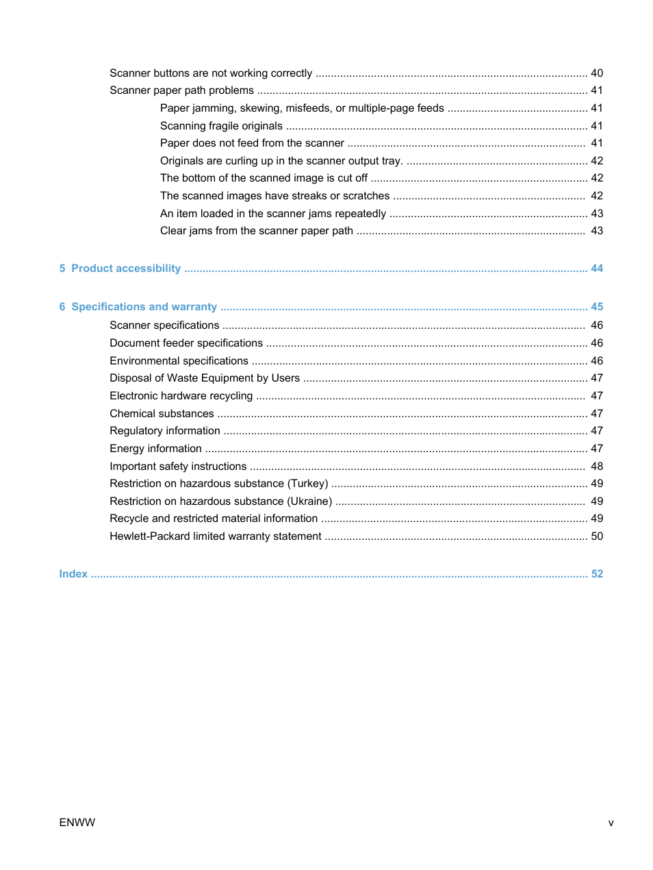 HP Scanjet Pro 3000 s2 Sheet-feed Scanner User Manual | Page 5 / 60